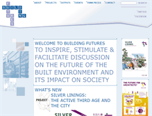 Tablet Screenshot of buildingfutures.org.uk